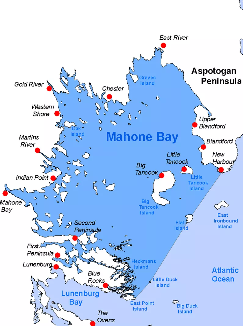 Map Mahone Bay